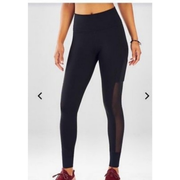 Black pocket mesh leggings - Picture 1 of 4